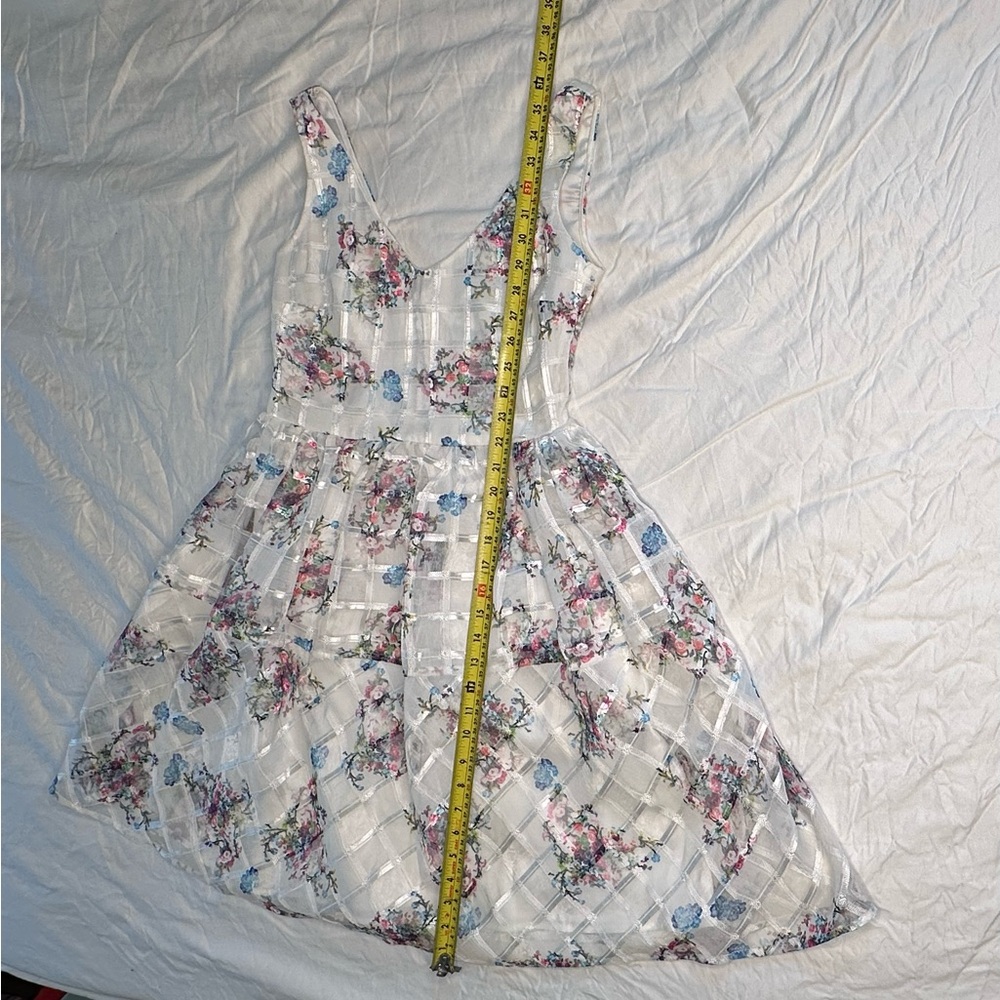 Maeve Anthropologie Floral Fit & Flare Dress Size 8 Kentucky Derby Wedding Guest - Picture 14 of 16